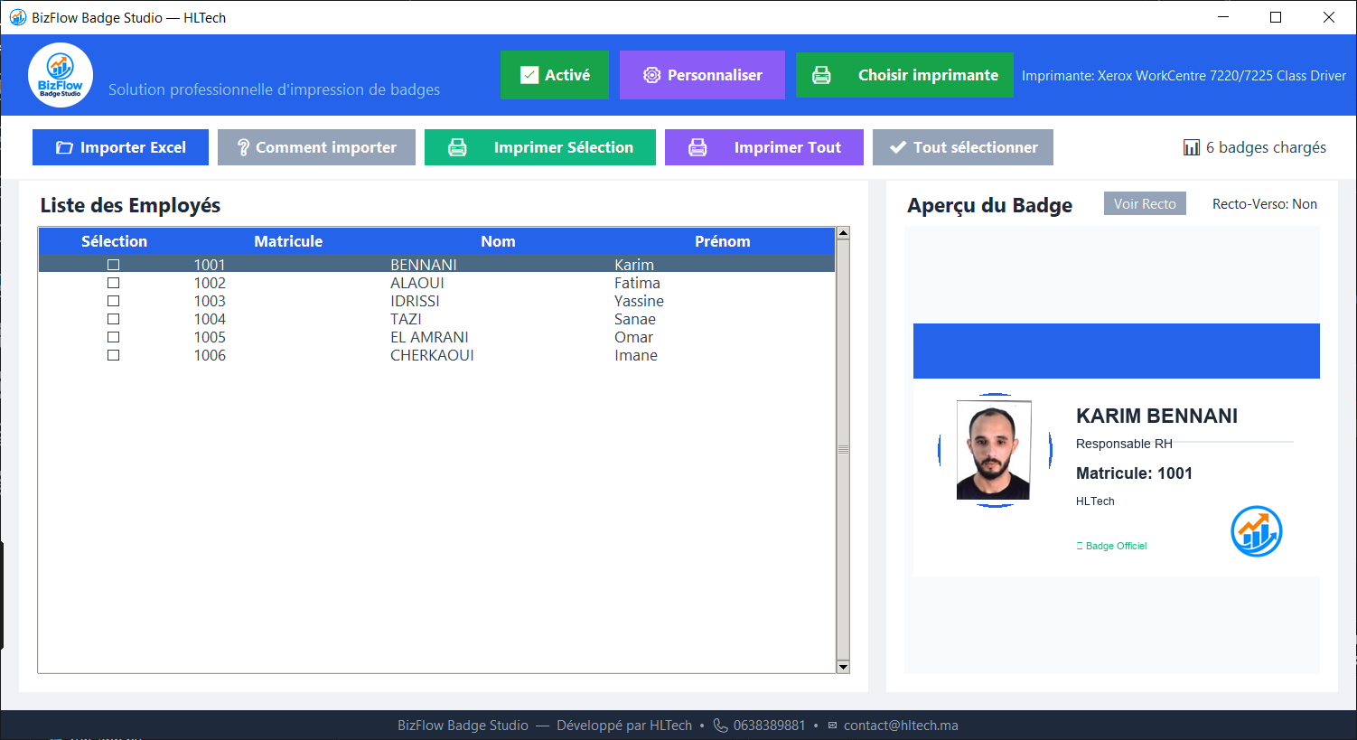 BizFlow Badge Studio